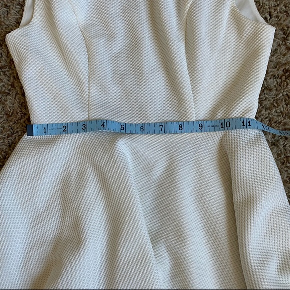 Lulu’s Gal About Town Open Back Skater Fit and Flare Dress White Mini Dress - Picture 14 of 16